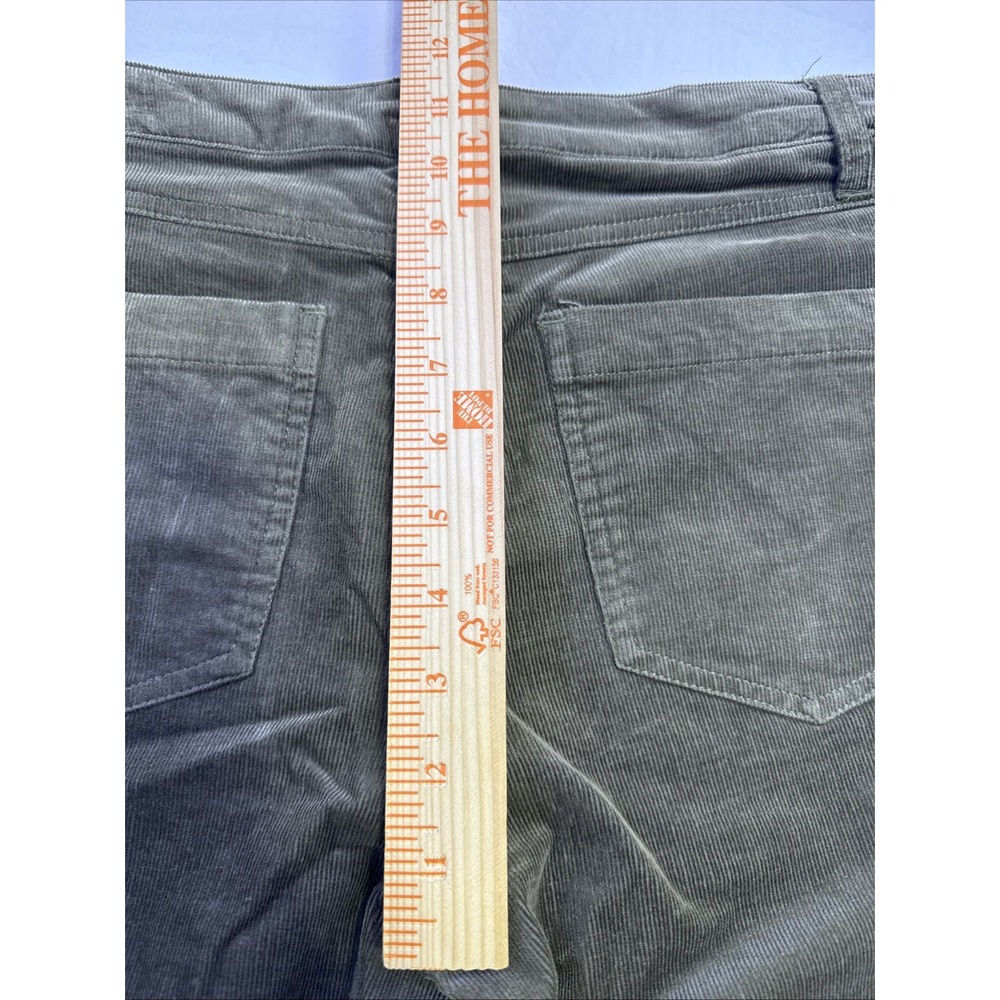Sanctuary GRN Corduroy  PANTS WOMEN 28 BOOTCUT Mid Rise BUTTON FLY PREPPY - Picture 8 of 10